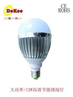 【廠價(jià)直銷(xiāo) led球泡燈12w led照明燈 led節(jié)能燈泡 高亮款12w】?jī)r(jià)格,廠家,圖片,LED球泡燈,佛山市龍德照明科技-
